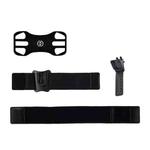 3 In 1 Disassembered Rotating Arm Belt Bag Sports Phone Bag Bracket For 4.5-7 inch Phones(Black)