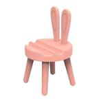 Cartoon Chair Shape Desktop Mobile Phone Holder Cute Mini Universal Phone Rack, Style: Rabbit(Pink)