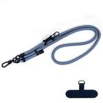 10mm Thick Rope Mobile Phone Anti-Lost Adjustable Lanyard Spacer(Gray Blue)