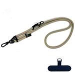 10mm Thick Rope Mobile Phone Anti-Lost Adjustable Lanyard Spacer(Camel Color)