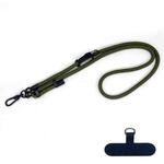10mm Thick Rope Mobile Phone Anti-Lost Adjustable Lanyard Spacer(Army Green)
