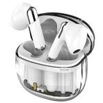 Transparent Capsule Bluetooth Headsets HIFI Sound Quality Wireless TWS Earphones(White)