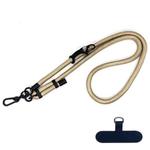 10mm Thick Rope Mobile Phone Anti-Lost Adjustable Lanyard Spacer(Bright Gold)