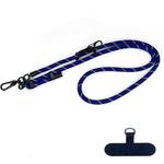 10mm Thick Rope Mobile Phone Anti-Lost Adjustable Lanyard Spacer(Blue White)