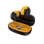 R18 LED Digital Display Wireless Ear Clip Noise Reduction Bluetooth Headset(Black Yellow)