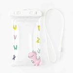 Mobile Phone Waterproof Bag Touch Screen Swimming and Diving Case(Cute Dinosaur)