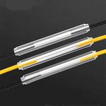 50pcs/pack  60mm Double -Pin Leather Thread Optical Fiber Heat Shrinkable Tube Optical Hot Melt Tube