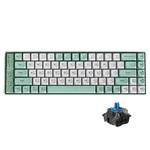 LANGTU S69 General Computer Wired Office Mechanical Keyboard, Color: Dual Color Cyan Shaft