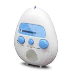 Portable Waterproof FM Radio With Hanging Rope For Bathroom(White)