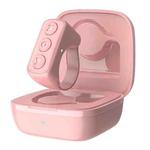 Mobile Phone Bluetooth Fingertip Remote Control Ring With Charging Compartment(Cherry Pink)
