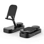 2-in-1 Desktop Bluetooth Speaker Stand Mobile Phone Tablet Holder(Black)