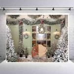 2.1 X 1.5m Holiday Party Photography Backdrop Christmas Decoration Hanging Cloth, Style: SD-785