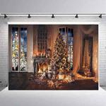2.1 x 1.5m Holiday Party Photography Backdrop Christmas Decoration Hanging Cloth, Style: SD-788