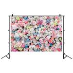 2.1 x 1.5m Festive Photography Backdrop 3D Wedding Flower Wall Hanging Cloth, Style: C-1886