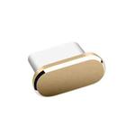 Type-C/USB-C Port Mobile Phone Charging Port Dust Plug Phone Protector Dust Cap(Gold)