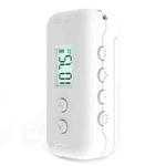 AM+FM Dual-Band Radio Portable Digital Display Mini Radio With 3.5mm Headphone Jack(White)