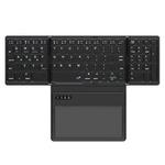 Leather Wireless Bluetooth Keyboard With Touch-Pad Multi-System External Portable Universal Keypad