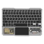 KB-333 RGB Backlit Wireless Bluetooth Keyboard Cell Phone Tablet Laptop Compatible Keypad(Black)