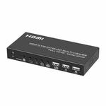 FJGEAR FJ-401HK 4 Ports HDMI KVM Video Splitter With IR Remote Controller