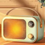 1200W Electric Heater Winter Hand Warmer with Screen Display,EU Plug(Mint Green)