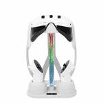 For Oculus/Meta Quest 3 VR Glasses Charging Base Storage Bracket with Cool RGB Light(White)