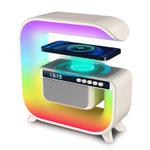 G3 5 In 1 Wireless Charger Bluetooth Speaker Clock With RGB LED Atmosphere Smart Light