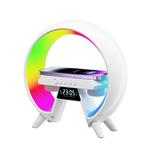 G6 Wireless Charging Clock Bluetooth Speaker With RGB Light Support FM/TF/AUX