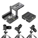 Folding Z Type Tilt Pan Tripod Head Ball Head Quick Release Plate Stand for DSLR Camera