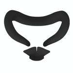 For Meta Quest 3 Silicone Face Cover Eye Mask with Nose Pad(Black)