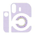 For Polaroid Mini 12 Body Camera Small Round Point Sunflower Sticker, Color: Purple