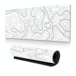 Large Abstract Mouse Pad Gamer Office Computer Desk Mat, Size: 300 x 600 x 2mm(Abstract Fluid 23)