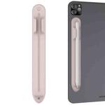 AhaStyle PT112 For Apple Pencil 1 / 2 Handwritten Pen Silicone Storage Groove Magnetic Silicone Pen Holder(Pink)