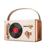 C220 Multifunctional Vinyl Record Player Speaker Portable Handheld Mini Retro Audio, Color: Ivory White