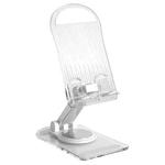 KF-Z12 Acrylic Foldable Desktop Phone Holder Colorful Lazy Tablet Stand, Color: White