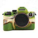 For Sony A7RV Mirrorless Camera Matte Protective Silicone Case, Color: Camouflage
