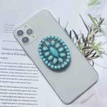 Retro Turquoise Expanding Phone Stand Grip Finger Ring Support, Style: Style 3