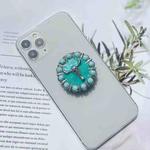 Retro Turquoise Expanding Phone Stand Grip Finger Ring Support, Style: Style 9