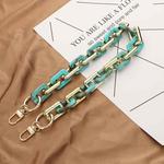 Retro Mobile Phone Chain Lanyard Tortoiseshell Acrylic Resin Bag Chain with Spacer, Spec: L205-LS-40cm