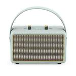 Leather Texture Portable Wooden Home Karaoke Bluetooth Speaker, Color: Gray