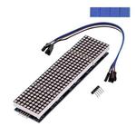 MAX7219 Point Battage Module LH Control Single-Chip Module 4 In 1 Display With 5P Cable, Specification: Blue Light