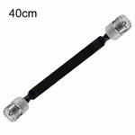 Window/Door Pass Through Flat RF Coaxial Cable UHF 50 Ohm RF Coax Pigtail Extension Cord, Length: 40cm(Female To Female)