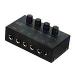 Recording Studio Four-way Headphone Amplifier Mixer Monitoring Multi-channel Amplifier, US Plug