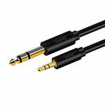 JINGHUA 3.5mm To 6.5mm Audio Cable Amplifier Guitar 6.35mm Cable, Length: 5m