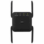 1200Mbps 2.4G / 5G WiFi Extender Booster Repeater Supports Ethernet Port Black US Plug