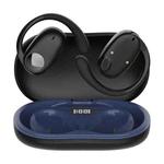 JS511 OWS Ear-mounted Dual-mic Call Noise Reduction LED Digital Display Bluetooth Earphones(Black)