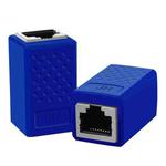 JINGHUA S61 2pcs /Pack Dual Pass-Through Header Network Cable Butt Connector Extender(Blue)