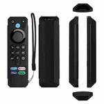 For Amazon Alexa Voice Remote 3rd Gen Anti-Fall And Protective Cover For TV Remote Control(Black)