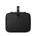 PU Leather Watch Strap Organizer Box For Apple Watch Band  Travel Storage Case(Black)