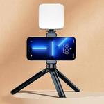 Portable Phone Desktop Live Fill Light Mini Pocket Light Shooting Camera Fill Lamp, Style: Standard White Light With Tripod+Hot Boot+Clip