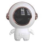 USB Astronaut Shape Digital Display 1800mAh Power Bank Hand Warmer, Color: White